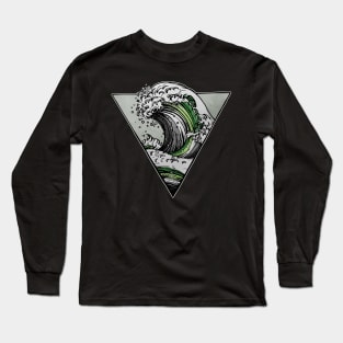 Aromantic Ocean Wave Long Sleeve T-Shirt